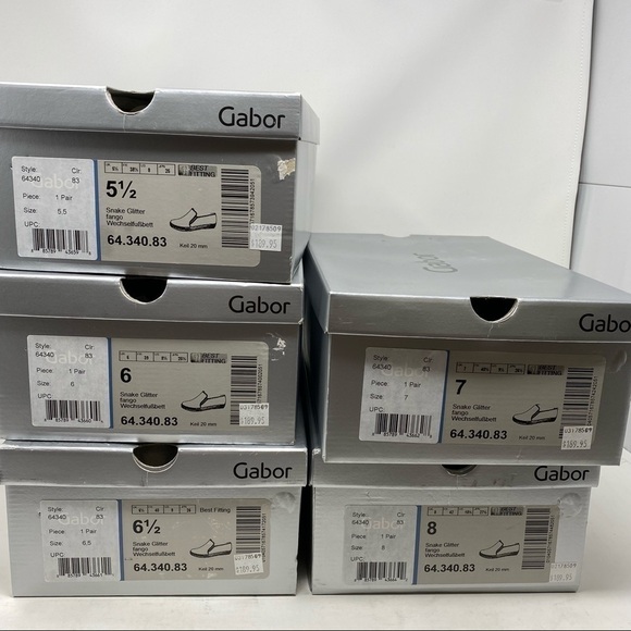 Gabor 64.340.83 sneakers snake glitter fango - Picture 8 of 8